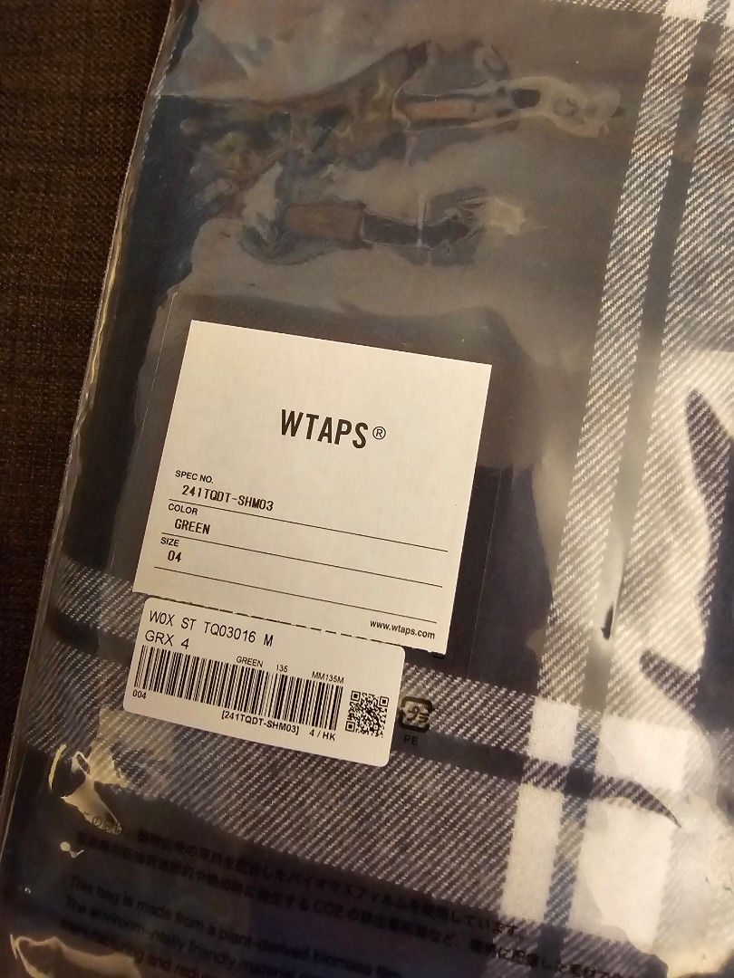 WTAPS WCPO 01 / LS / COTTON. FLANNEL. TEXTILE SIZE 04, 男裝, 上身 