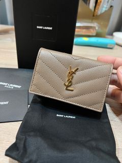 YSL Monogram Origami Compact Wallet