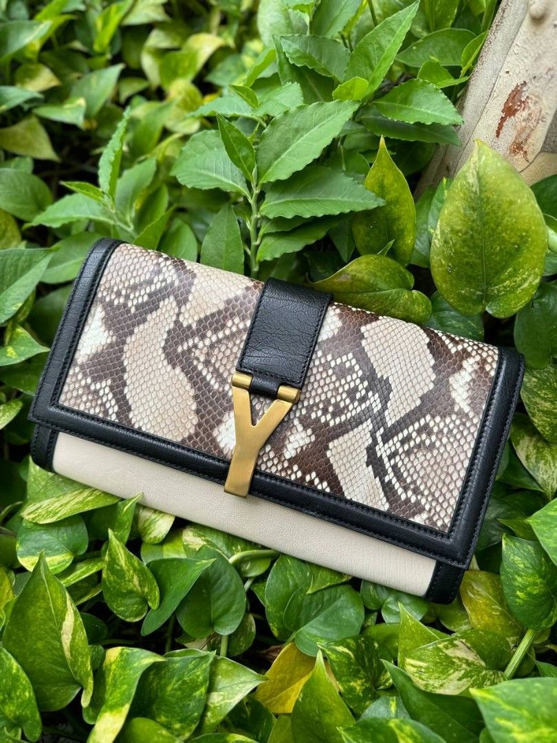 Ysl snakeskin clutch sale