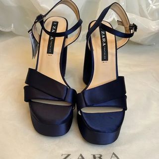 ZARA chunky platform heels