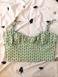 Zara corset-like crop top