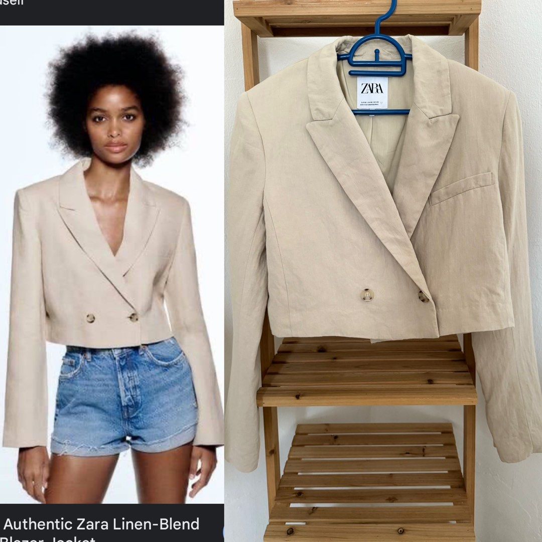 Linen coat zara clearance