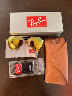 100% Authentic Rayban RB 3025 Large Aviator Metal 112/93 Sunglasses
