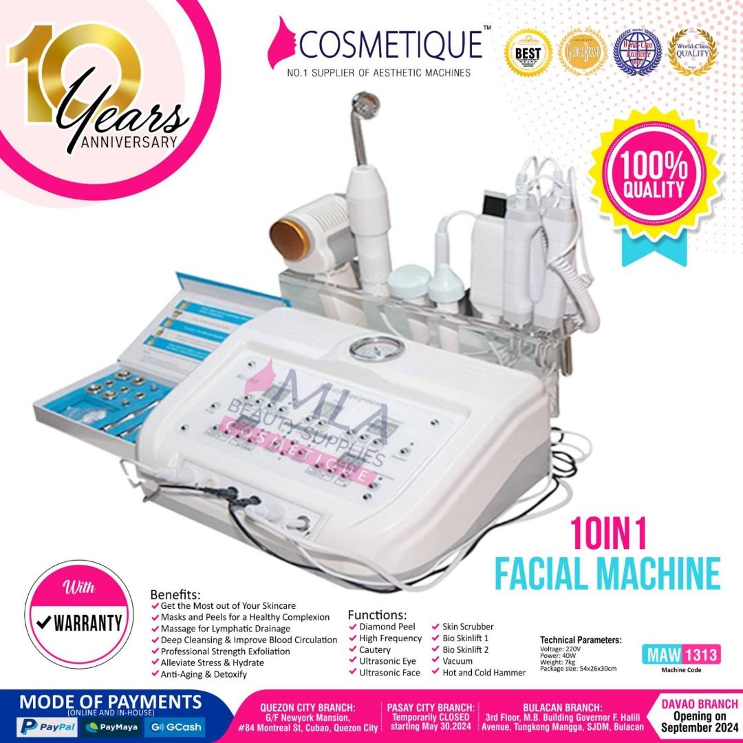 10 in 1 Facial Machine, Beauty & Personal Care, Face, Face Care on ...