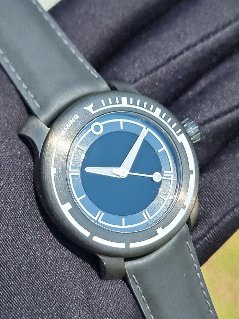 MING WATCH 1801 H41 BLACK DLC, Luxury, Watches on Carousell