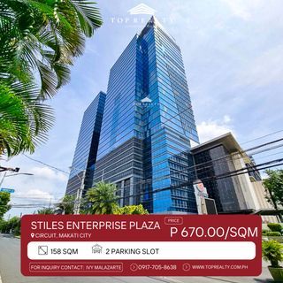 2 Office for Rent in Makati City The Stiles Enterprise Plaza with PARKING SLOT! BELOW MARKET PRICE!