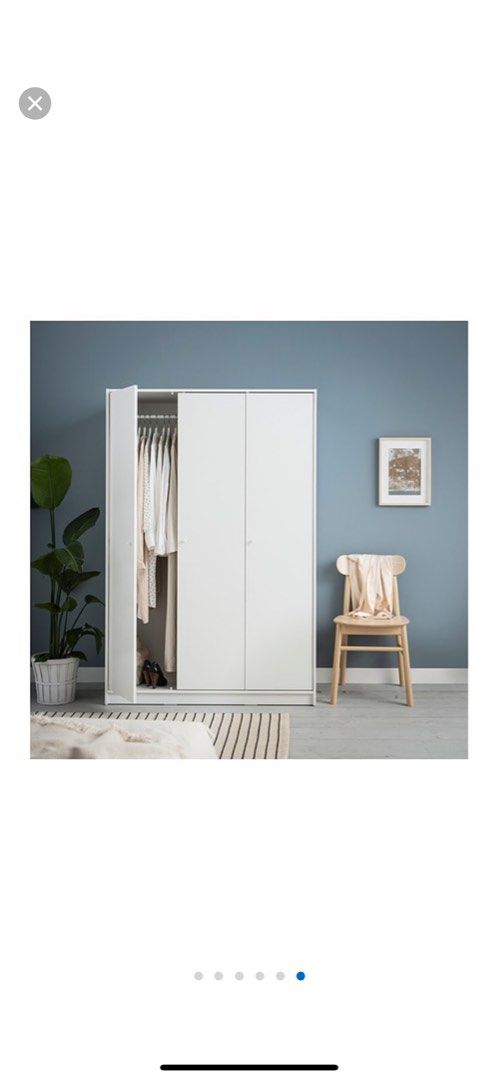 3 Door Wardrobe Free delivery brand new KLEPPSTAD Wardrobe with 3 doors ikea wardrobe Furniture Home Living Furniture Shelves Cabinets Racks Ready Made on Carousell