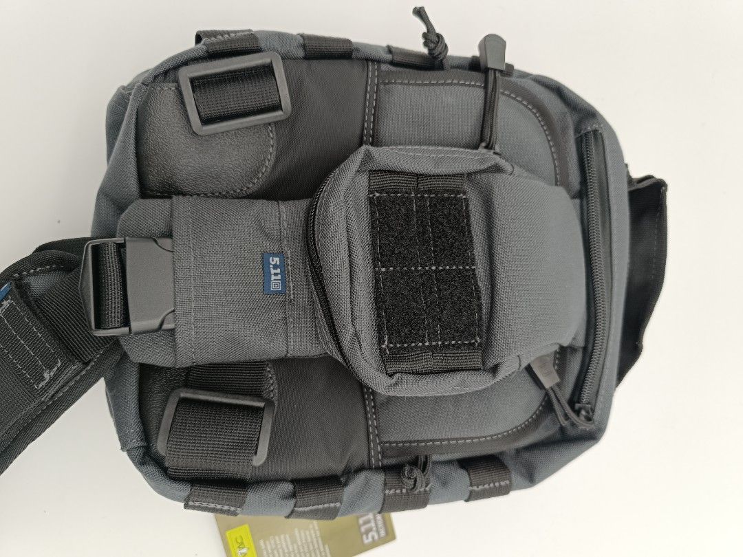 5.11 MOAB 6 (Category: Backpacks) located in Pasay City. Submitted by trendypacksph (Listing ID 1296504944, Image 3). Description: For Sale: 5.11 MOAB 6 Tactical Series Sling Pack 11L Available color: Black and Double Tap Main Compartment - 10.5” H x 9” L x 5” D Front pocket - 9.5” H x 8” L x 2” D Total Capacity - 11 liter Weight - 2.0 lbs 📍Fully customizable small sling pack 📍Adjustable cushioned shoulder strap 📍Tech pocket at the shoulder Du