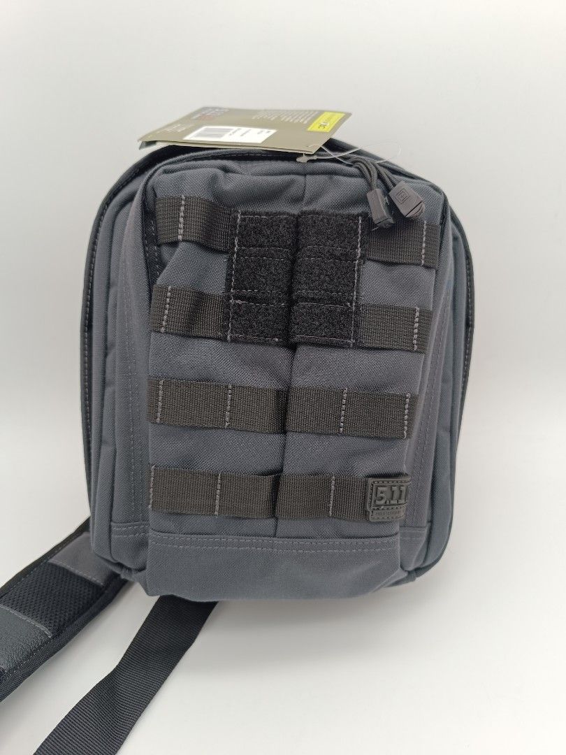 5.11 MOAB 6 (Category: Backpacks) located in Pasay City. Submitted by trendypacksph (Listing ID 1296504944, Image 1). Description: For Sale: 5.11 MOAB 6 Tactical Series Sling Pack 11L Available color: Black and Double Tap Main Compartment - 10.5” H x 9” L x 5” D Front pocket - 9.5” H x 8” L x 2” D Total Capacity - 11 liter Weight - 2.0 lbs 📍Fully customizable small sling pack 📍Adjustable cushioned shoulder strap 📍Tech pocket at the shoulder Du