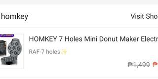 7 holes mini donut maker