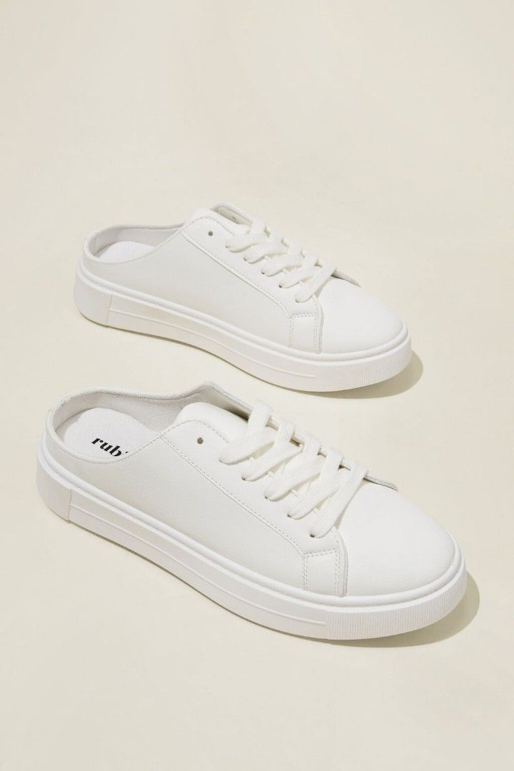 Swap sell Ella Sleek Slip On Mule White sneakers slip on white shoes white sport shoes cotton on sport shoes