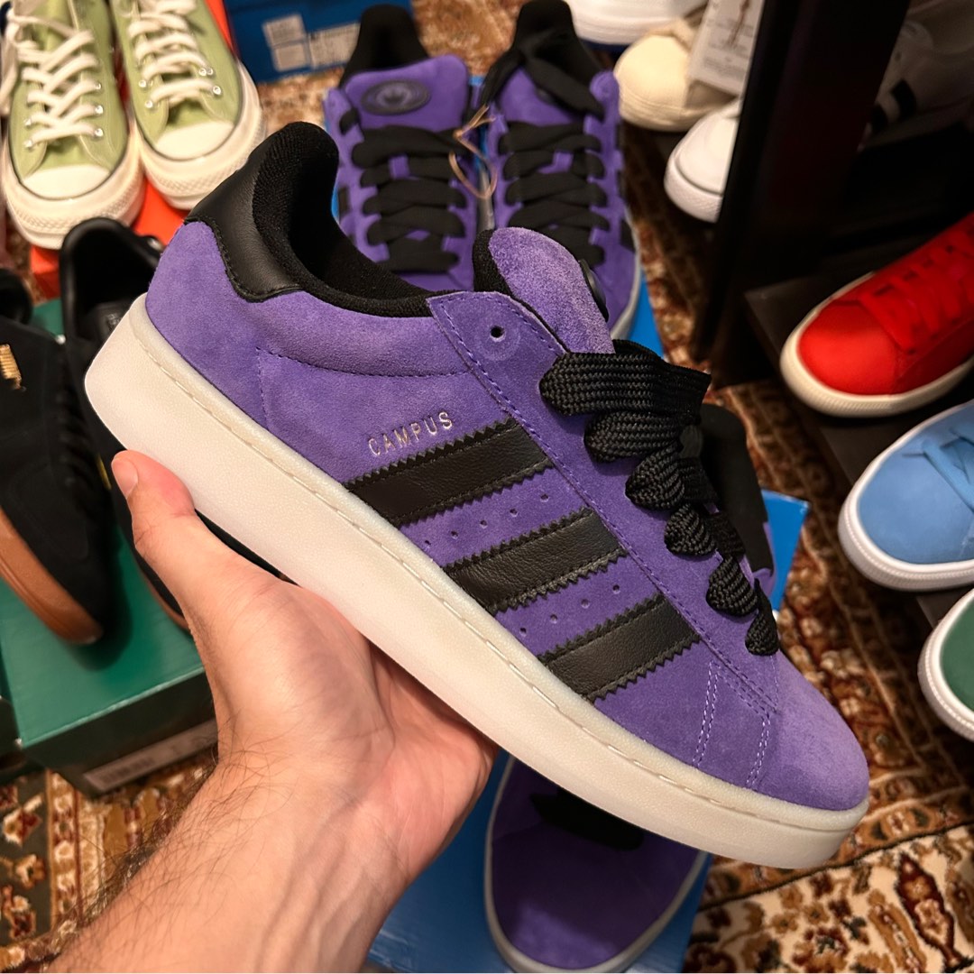 Adidas campus purple top