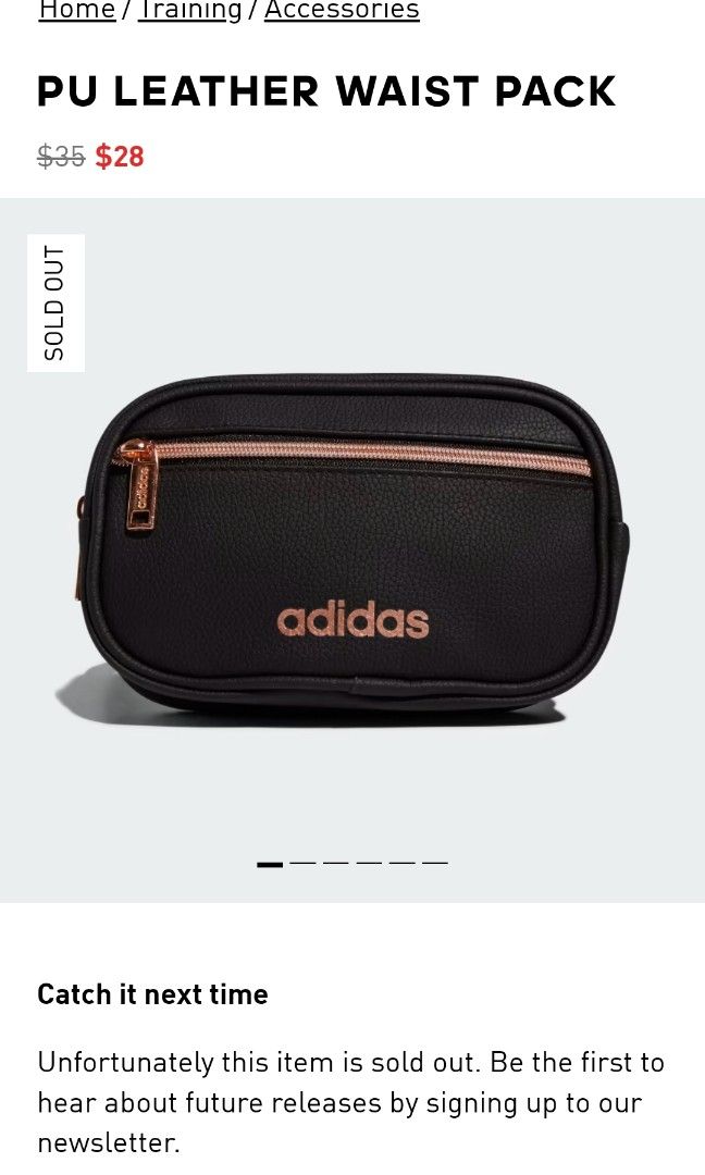 Adidas leather waist pack hotsell