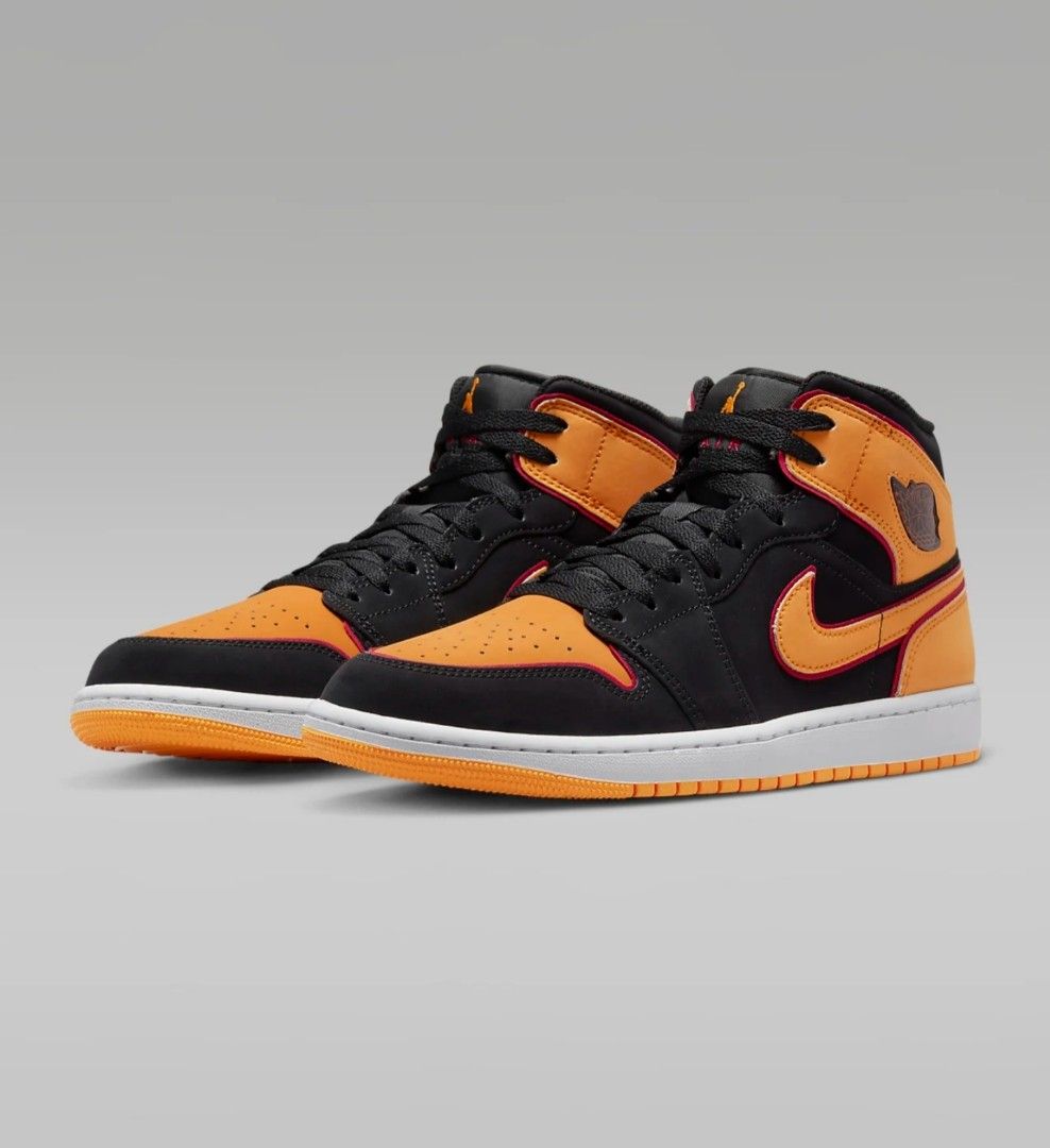 HOT Mid Se Jordan Red Black And Yellow Air Jordan Mid SE