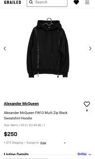 Alexander McQueen Multi zipper Hoodie Jacket