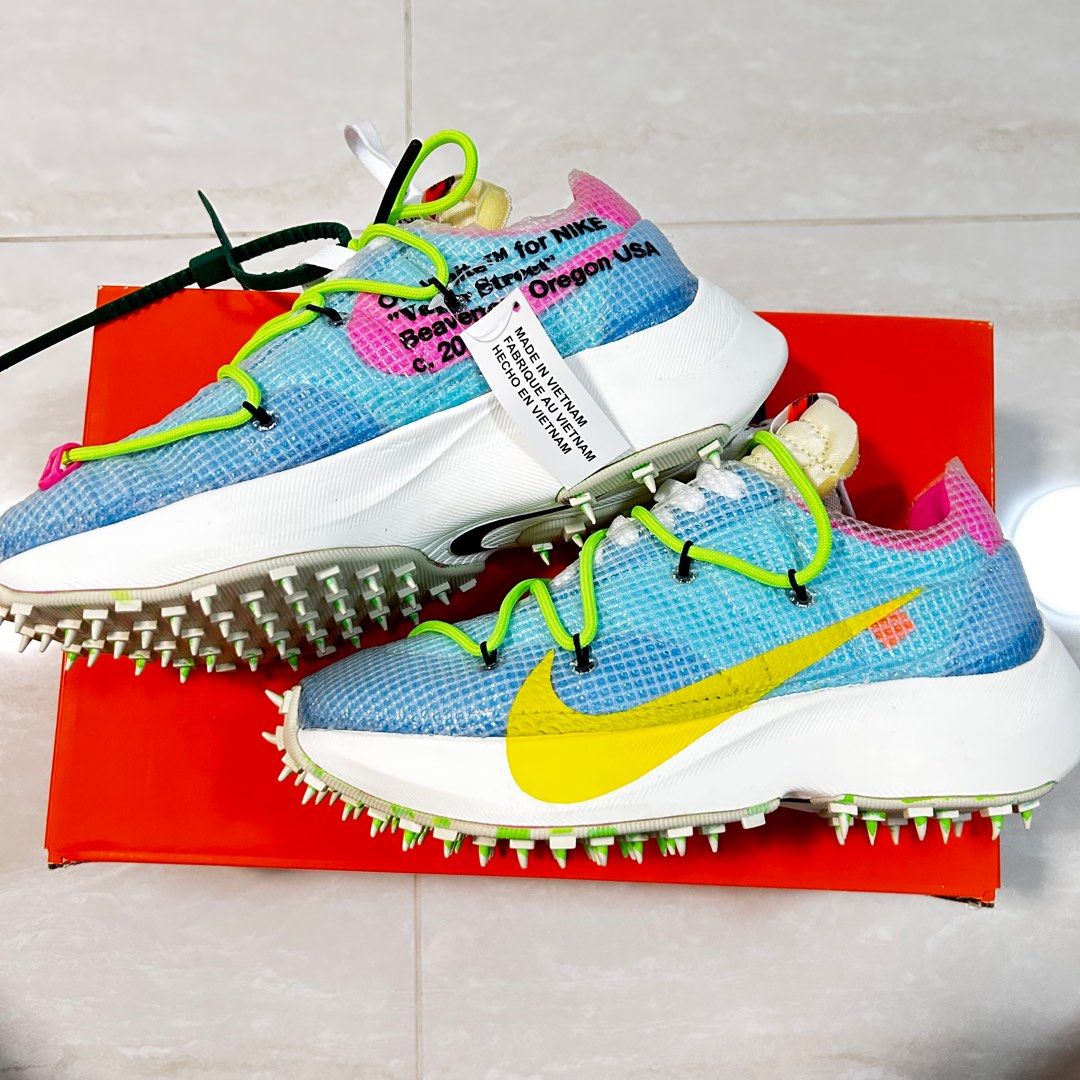 AUTHENTIC NIKE OFF WHITE Zoom Vapor Street Polarized Blue sneakers Luxury Sneakers Footwear on Carousell