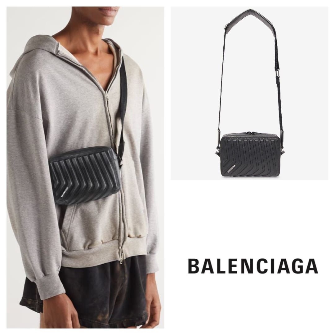BALENCIAGA Coated Canvas Losange Monogram XS Camera Bag