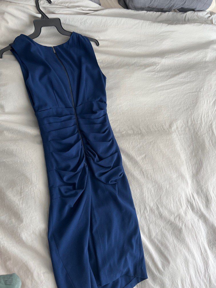 BCBG Max Azria blue work dress