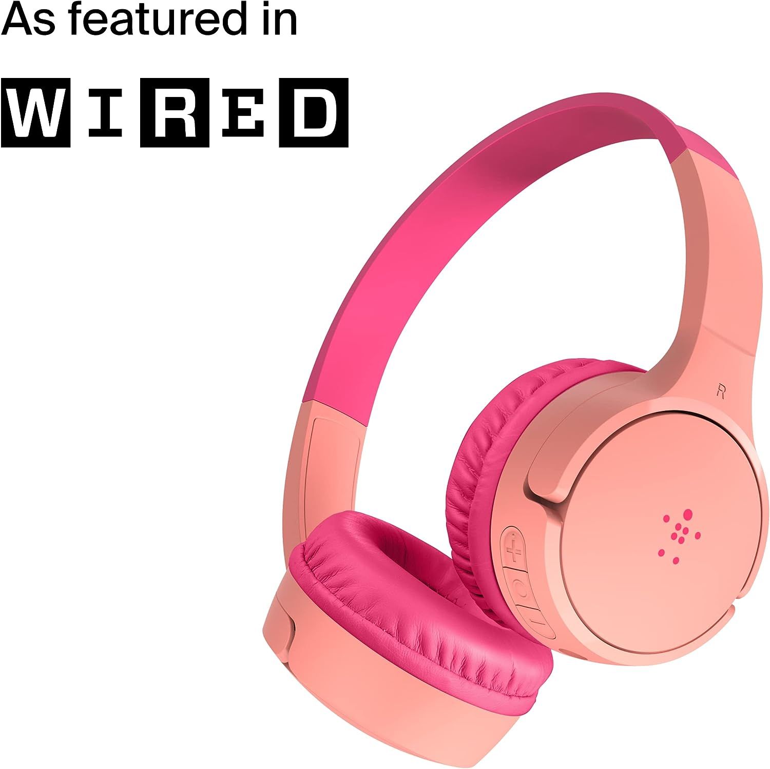 Belkin SoundForm Mini Wireless Bluetooth Headphones For Kids with Built In Microphone On Ear Earphones for iPhone iPad Fire Tablet more Pink Pink Wireless Headphones Audio Earphones on Carousell