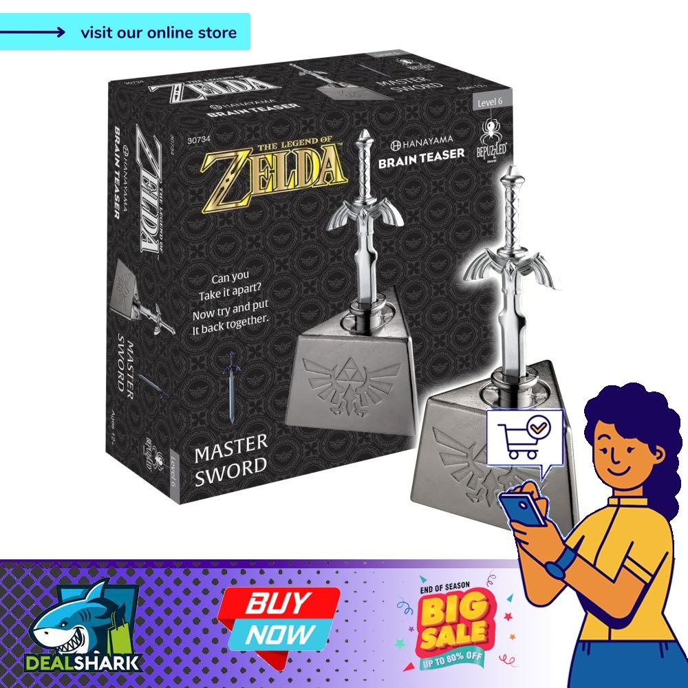 Lego Zelda BePuzzled, Legend Of Zelda Master Sword Hanayama Brain
