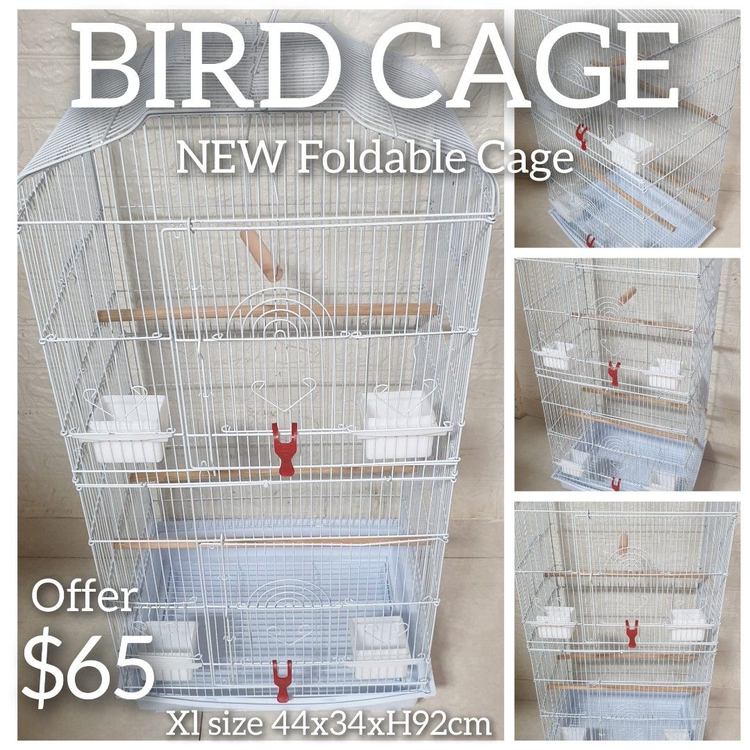 Bird cage Parrot Cage Lovebird cage Foldable cage Brand New with Accessories shown STRICTLY NO BARGAIN NO NEGO Pet Supplies Homes Other Pet Accessories on Carousell