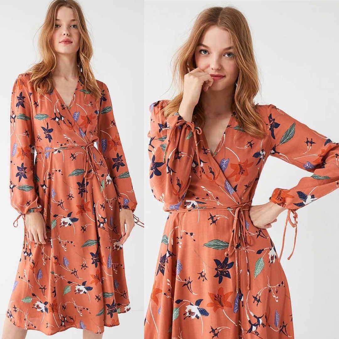 Uo wrap dress on sale