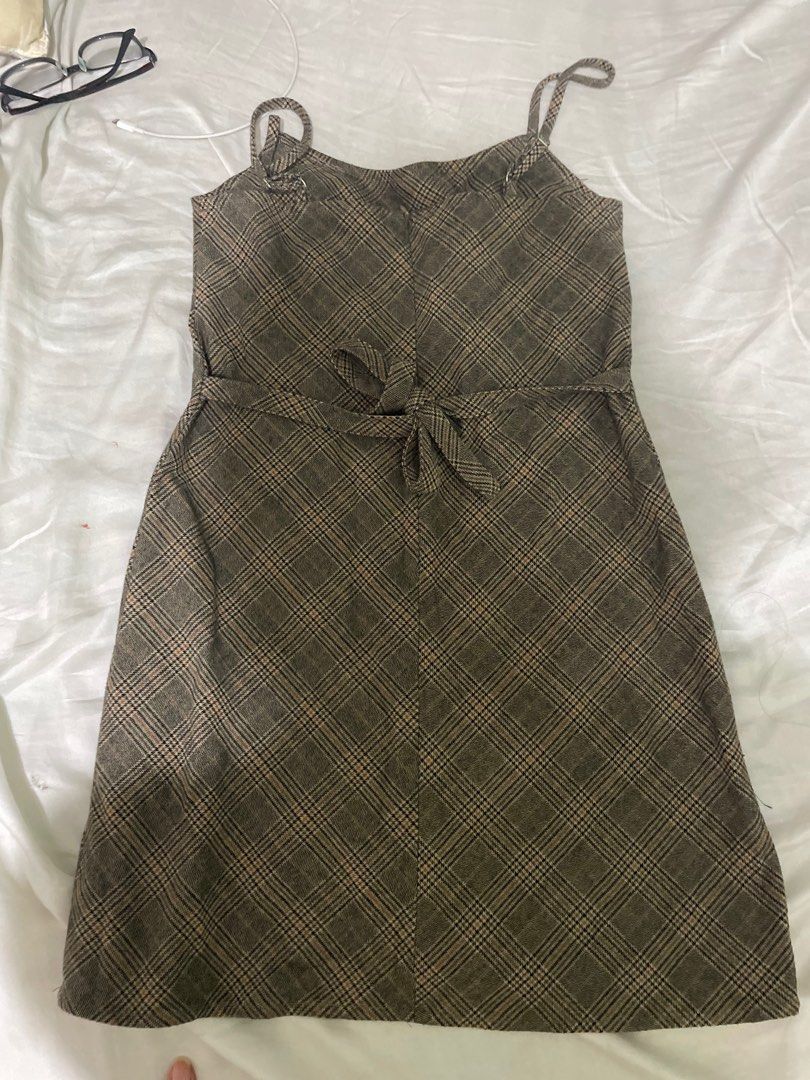 brandy melville brown dress Brandy Melville Mini Brown Dress One Size