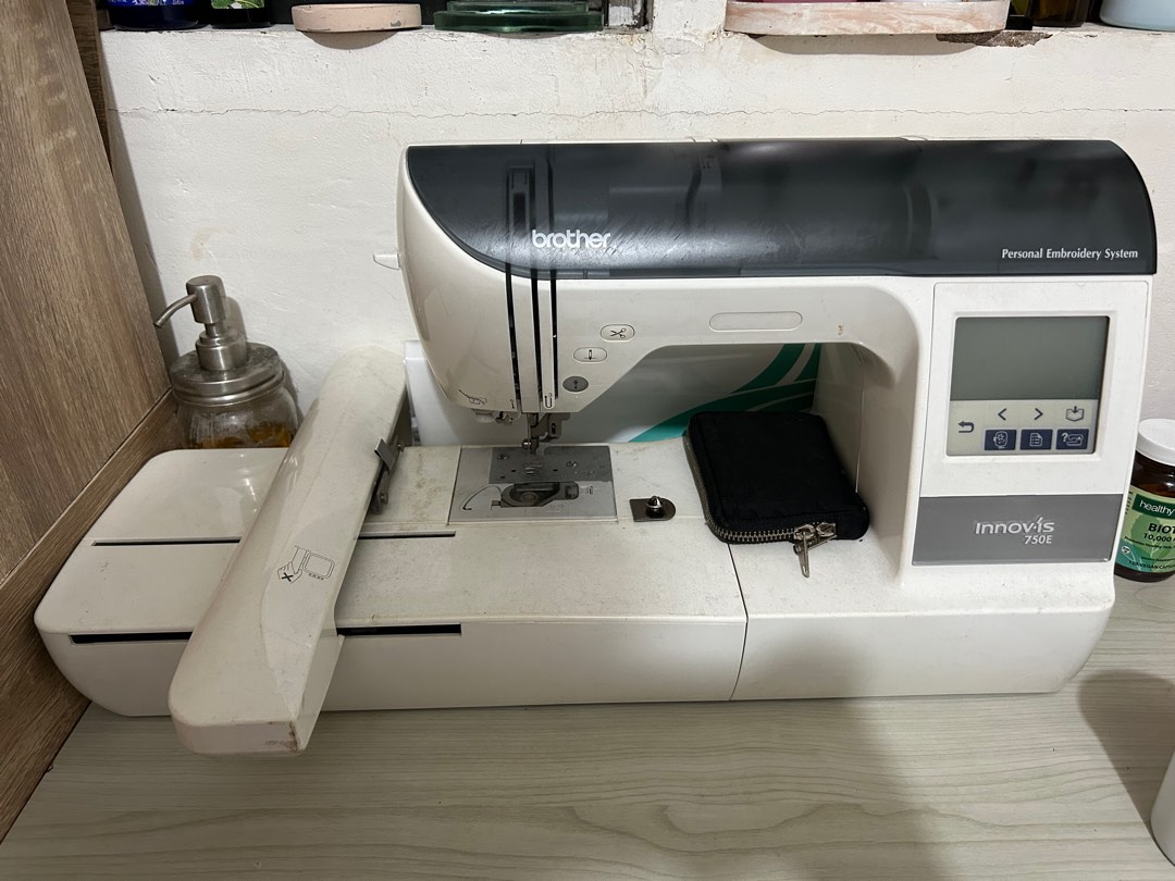 Brother Innovis 750E embroidery machine, Hobbies & Toys, Stationary