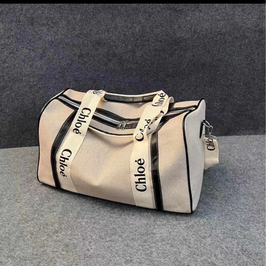 CHLOE Canvas Travel Handbag Luggage Bag Large Capacity Hobbies Toys Travel Luggage on Carousell