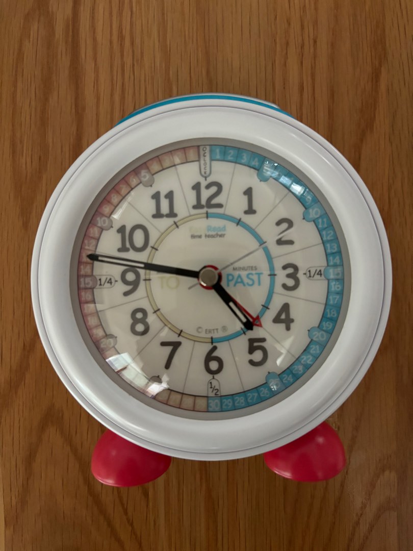 Clock Easy Read Time Teacher, Furniture & Home Living, Home Decor ...