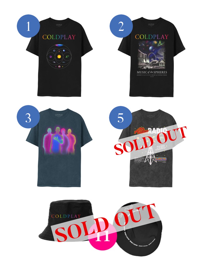 【COLDPLAY】MUSIC OF THE SPHERES 韓国VIPグッズ Coldplay Music of the Spheres World Tour VIP package merch