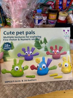 Cute pet pals fine motor and numeric sorting toy