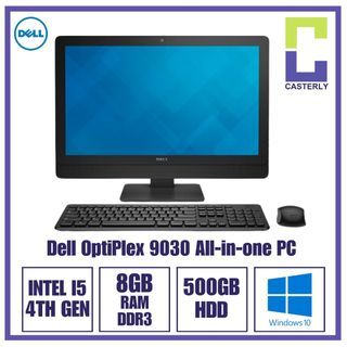 Dell OptiPlex 9030 | All-in-One PC | Intel Core I5 4th Gen | 8GB DDR3 Ram | 120GB SSD | 23 Inch Full HD Display | Windows 10 Ready | WiFi + Bluetooth Ready | Upgradable Memory / SSD | 3 Months Warranty