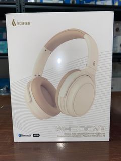 Edifier WH700NB Bluetooth Wireless Environmental & Active Noise Cancellation Over-Ear Headphones Ivory