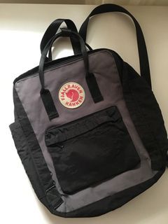 Fjallraven Kanken Backpack Black and Gray