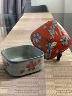 Floral Stoneware Trinket
