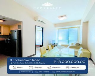 For Sale,  1BR Condo in BGC, Fort Bonifacio, Taguig at 8 Eight Forbestown Road