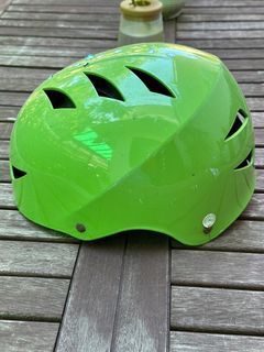 Green Hnj Bike Helmet Available