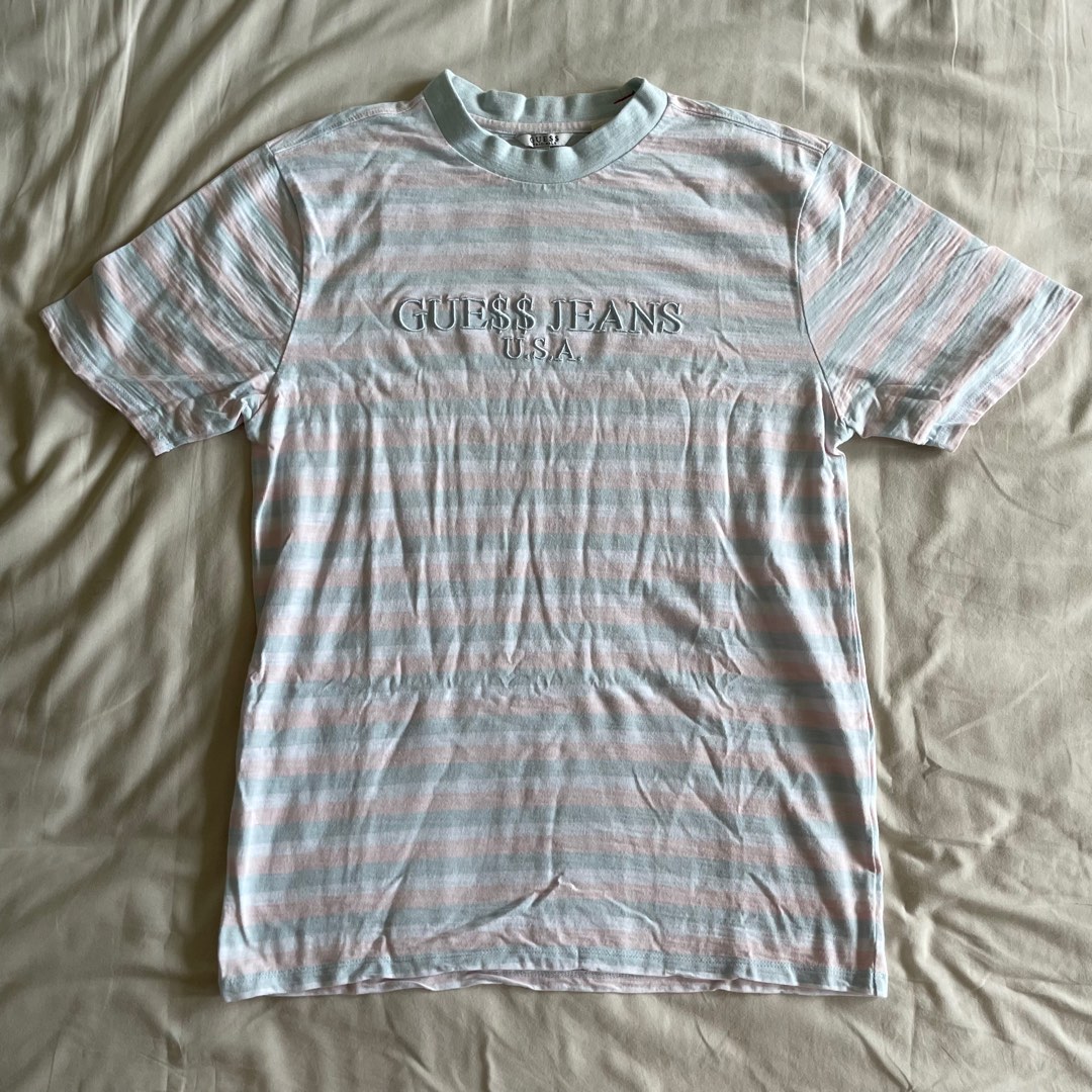 Guess Asap Collab Cotton Candy Striped Tee