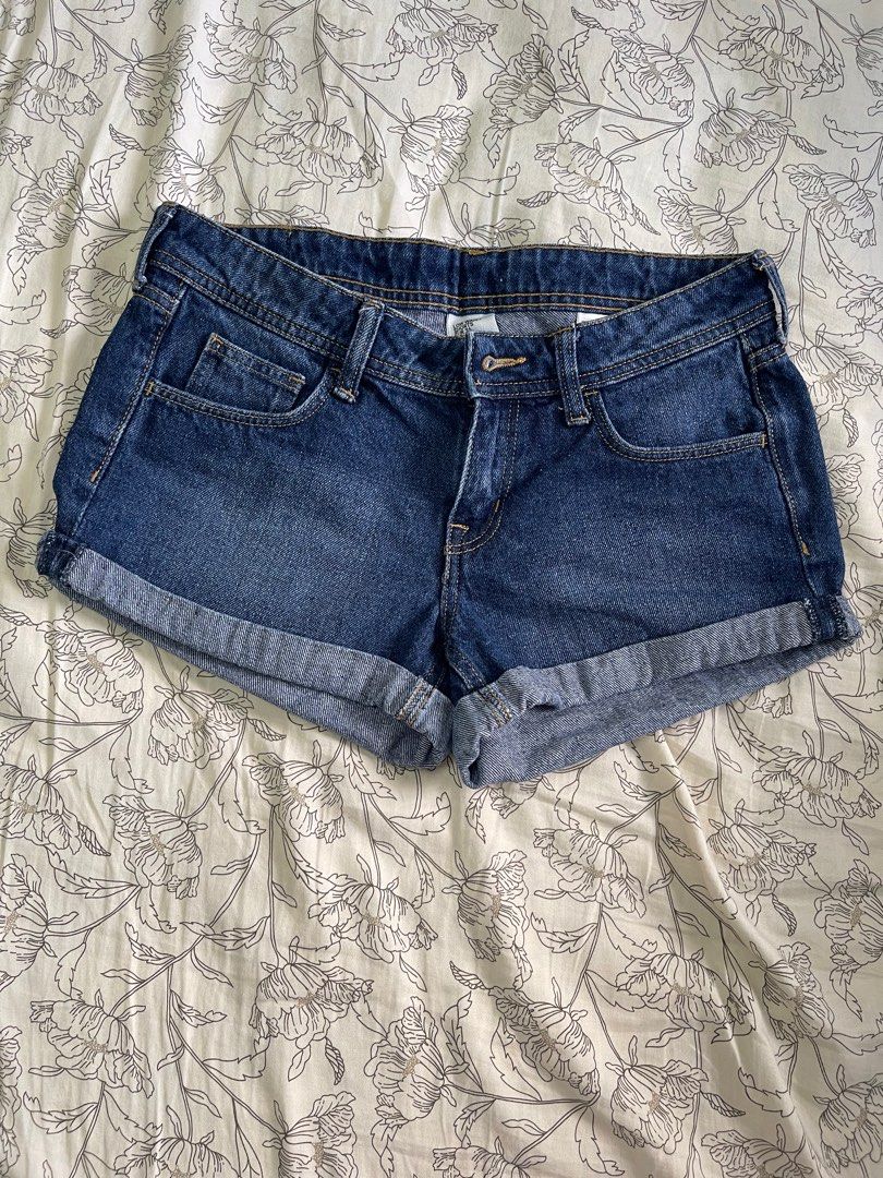 H and m denim shorts online