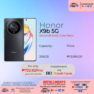 [NOT AVAILABLE] — Honor X9b 5G (256GB)