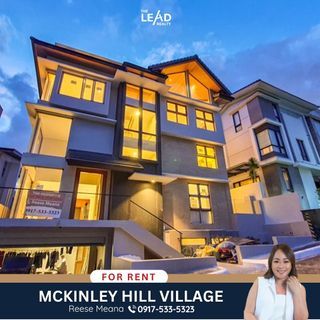 House for rent McKinley Hill Village 5 bedroom House Taguig near Mckinley West Village AFPOVAI BGC house for rent