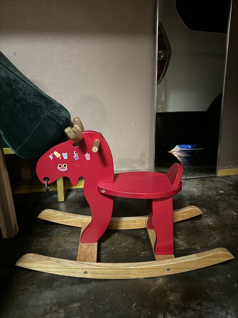Ikea rocking moose, Babies & Kids, Baby Nursery & Kids Furniture, Kids ...