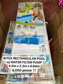 Intex Rectangular Family Frame Pool w/ Water Filter Pump