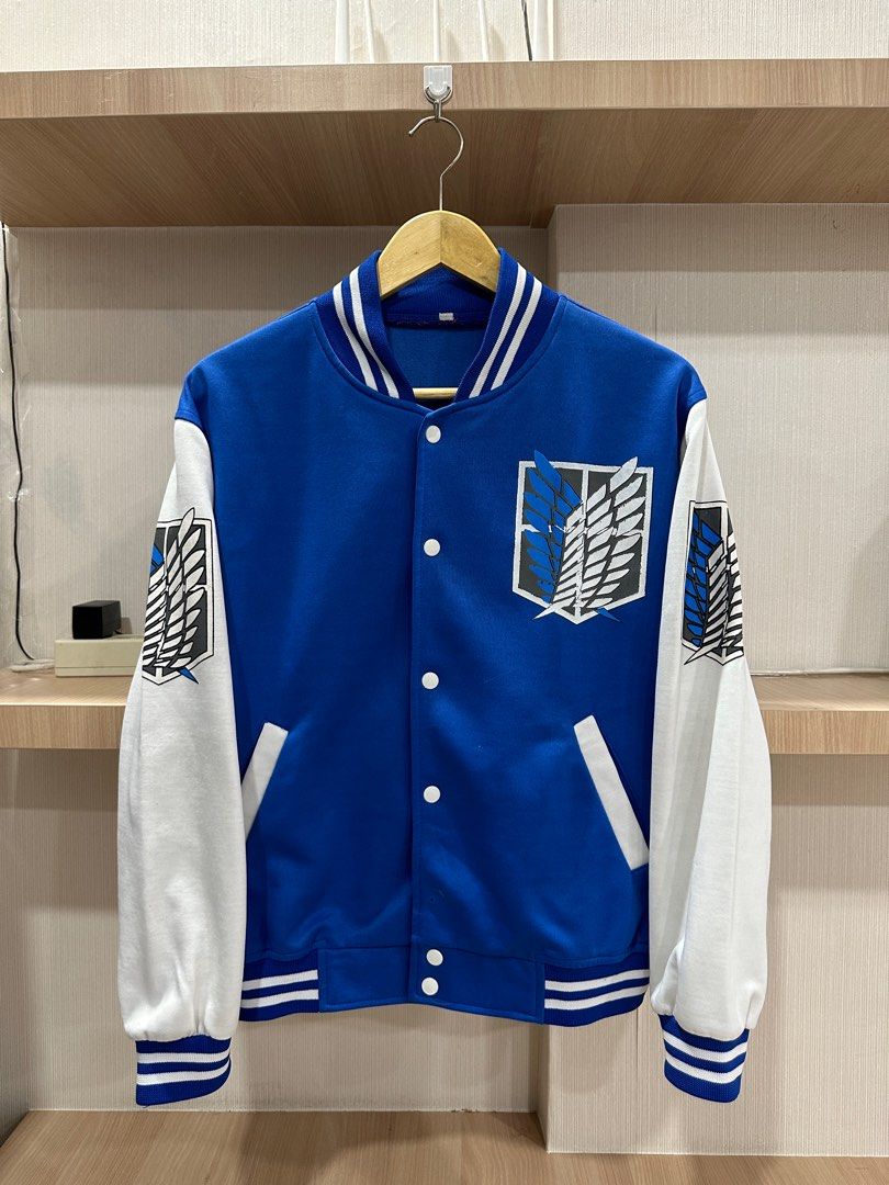 Varsity Jacket Jaket Aot Original Karasuno Varsity Jacket Hinata