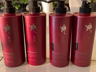 Japan imported Hair conditioner and shampoo Tsubaki Camellia Oil Shampoo and Conditioner 600ml sold individually