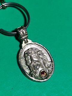 "Jesus Nazareno" Pendant & Copper-plated steel Necklace/2000s era/Extra protection from the Lord