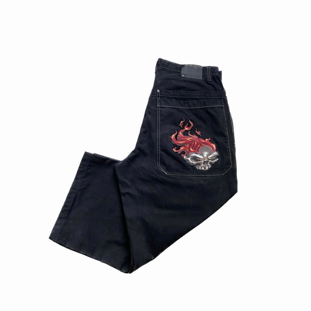 JNCO JCP SKULL 1985 baggy jeans not sohk fubu dogtown lrg southpole kikwear lee pipes hiphop skate lrg levis empyre sean john affliction tapout rick