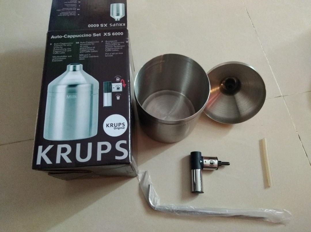Krups xs6000 auto cuppuccino milk frothing system, 傢俬＆家居