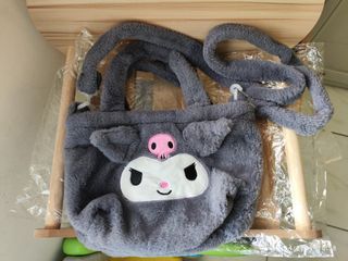 Kuromi plushie handbag/body bag